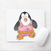 Strand-Pinguin Mousepad (Mit Mouse)