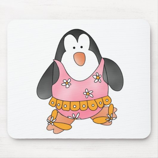 Strand-Pinguin Mousepad (Vorne)