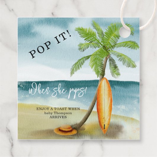 Strand - Pop! Wenn sie Pop! Geschenkanhänger (Rückseite)