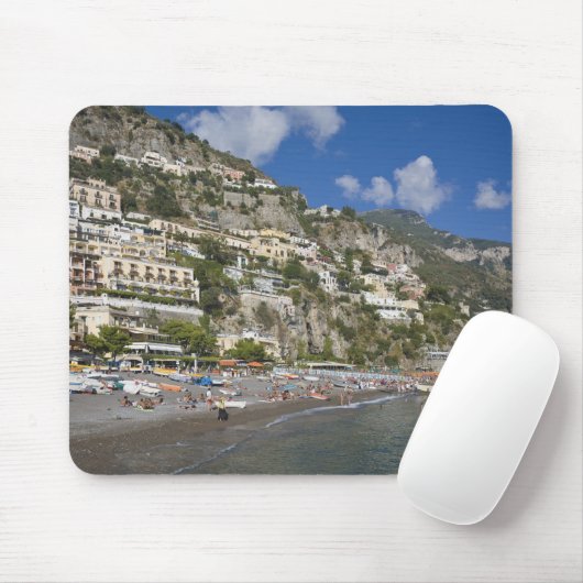 Strand Positano, Kampanien, Italien Mousepad (Mit Mouse)