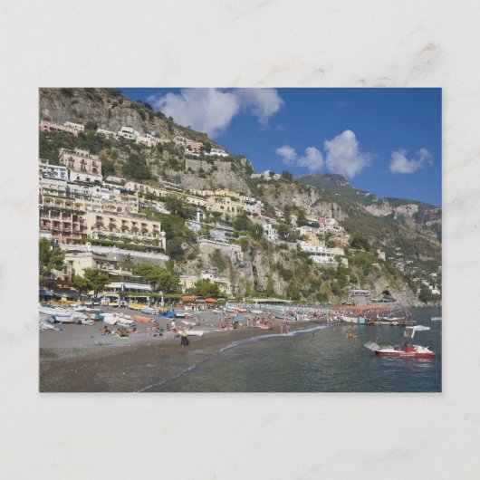 Strand Positano, Kampanien, Italien Postkarte (Vorderseite)