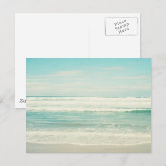Strand Postkarte (Vorne/Hinten)
