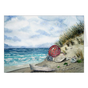 Strand-Postkarte
