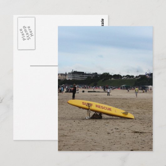 Strand Postkarte (Vorne/Hinten)