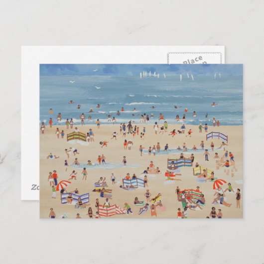 Strand Postkarte (Vorne/Hinten)