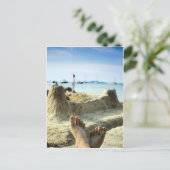 Strand Postkarte (Stehend Vorderseite)