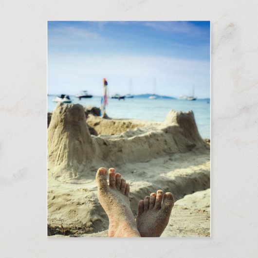 Strand Postkarte (Vorderseite)