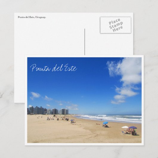 Strand Postkarte (Vorne/Hinten)