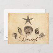 Strand Postkarte (Vorne/Hinten)