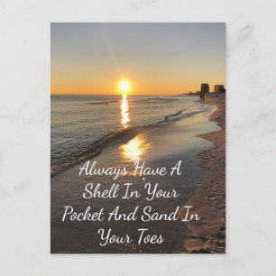 Strand Postkarte