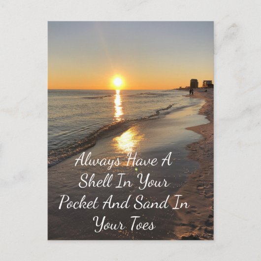 Strand Postkarte (Vorderseite)