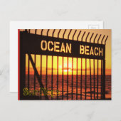 Strand Postkarte (Vorne/Hinten)