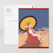 Strand Postkarte (Vorne/Hinten)