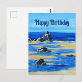 Strand Postkarte (Vorne/Hinten)