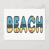 Strand Postkarte (Vorderseite)