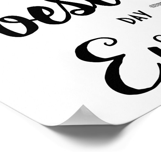 Strand Probe Abendessen * Best Day Ever Poster (Ecke)