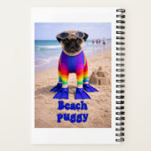 Strand-Puggy Notizblock (Rückseite)