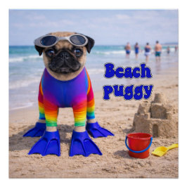 Strand-Puggy Poster