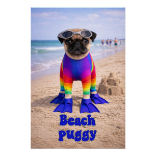 Strand-Puggy Poster
