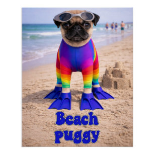 Strand-Puggy Poster