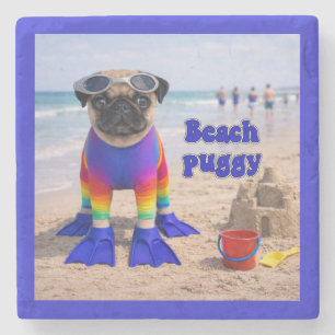 Strand-Puggy Steinuntersetzer