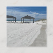 STRAND QUADRATISCHE VISITENKARTE (Rückseite)