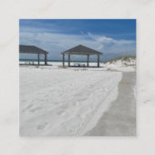 STRAND QUADRATISCHE VISITENKARTE (Vorderseite)