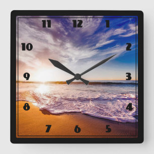 Strand Quadratische Wanduhr