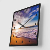 Strand Quadratische Wanduhr (Winkel)