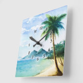 Strand Quadratische Wanduhr (Winkel)