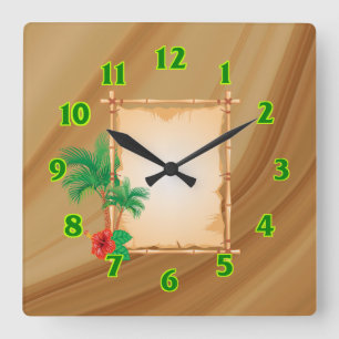 Strand Quadratische Wanduhr