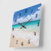 Strand Quadratische Wanduhr (Winkel)