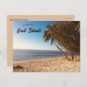 Strand Rarotonga Cook Islands Postkarte (Vorne/Hinten)