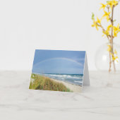 Strand-Regenbogen-Anmerkungs-Karte Karte (Gelbe Blume)