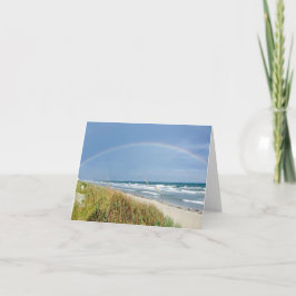 Strand-Regenbogen-Anmerkungs-Karte Karte