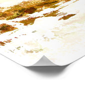 Strand, Regenschirm und Stühle am Strand Poster (Ecke)