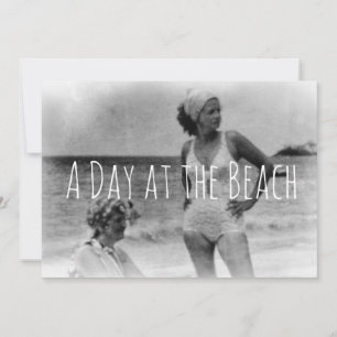 Strand Retro-Badeanzug Schwimmen Strandparty Save The Date