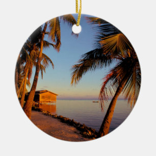 Strand Roatan Honduras Keramik Ornament