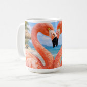 Strand Romantik Kaffeetasse Geschenk (Vorderseite Links)