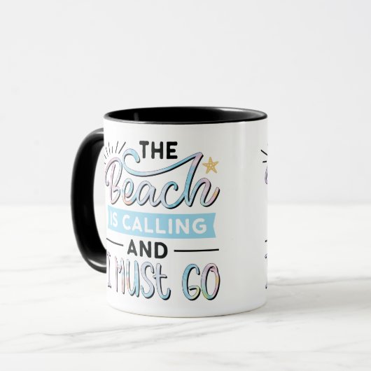 Strand ruft tasse (Vorderseite Links)