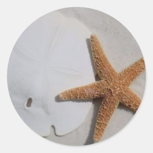 Strand Runder Aufkleber (Vorderseite)