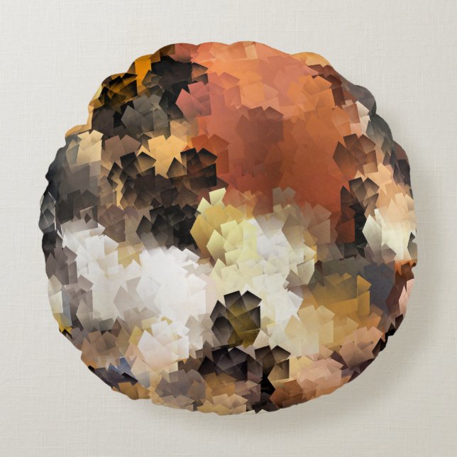 STRAND RUNDES KISSEN (Vorderseite)