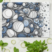 Strand Sand - Abstrakt Geschirrtuch (Gefaltet)