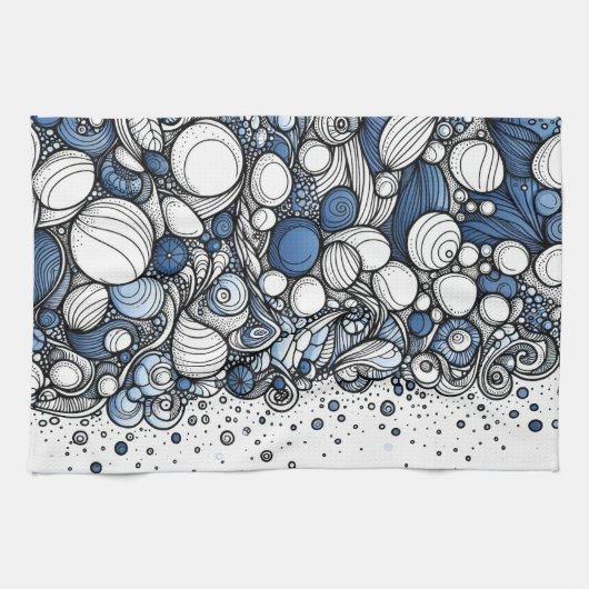 Strand Sand - Abstrakt Geschirrtuch (Horizontal)