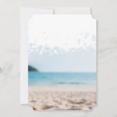 Strand, Sand, Beach House Retirement Party Einladung (Rückseite)