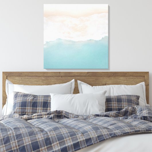 Strand Sand Canvas - Print Leinwanddruck (Insitu (Schlafzimmer))