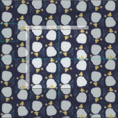 Strand Sand Dollar Blumenblau gelbes Muster Stoff (Kachel)