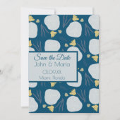 Strand Sand Dollars Botanisch Save the Date Einladung (Vorderseite)
