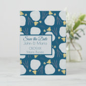 Strand Sand Dollars Botanisch Save the Date Einladung (Stehend Vorderseite)