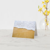 Strand Sand in Surf Blank geflochtene Mitteilungsk Karte (Gelbe Blume)